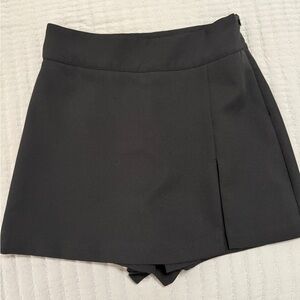 MABLE Black Skorts with Sleek A-Line Design